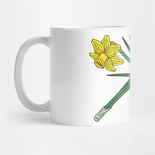 Daffodils Crossed Mug